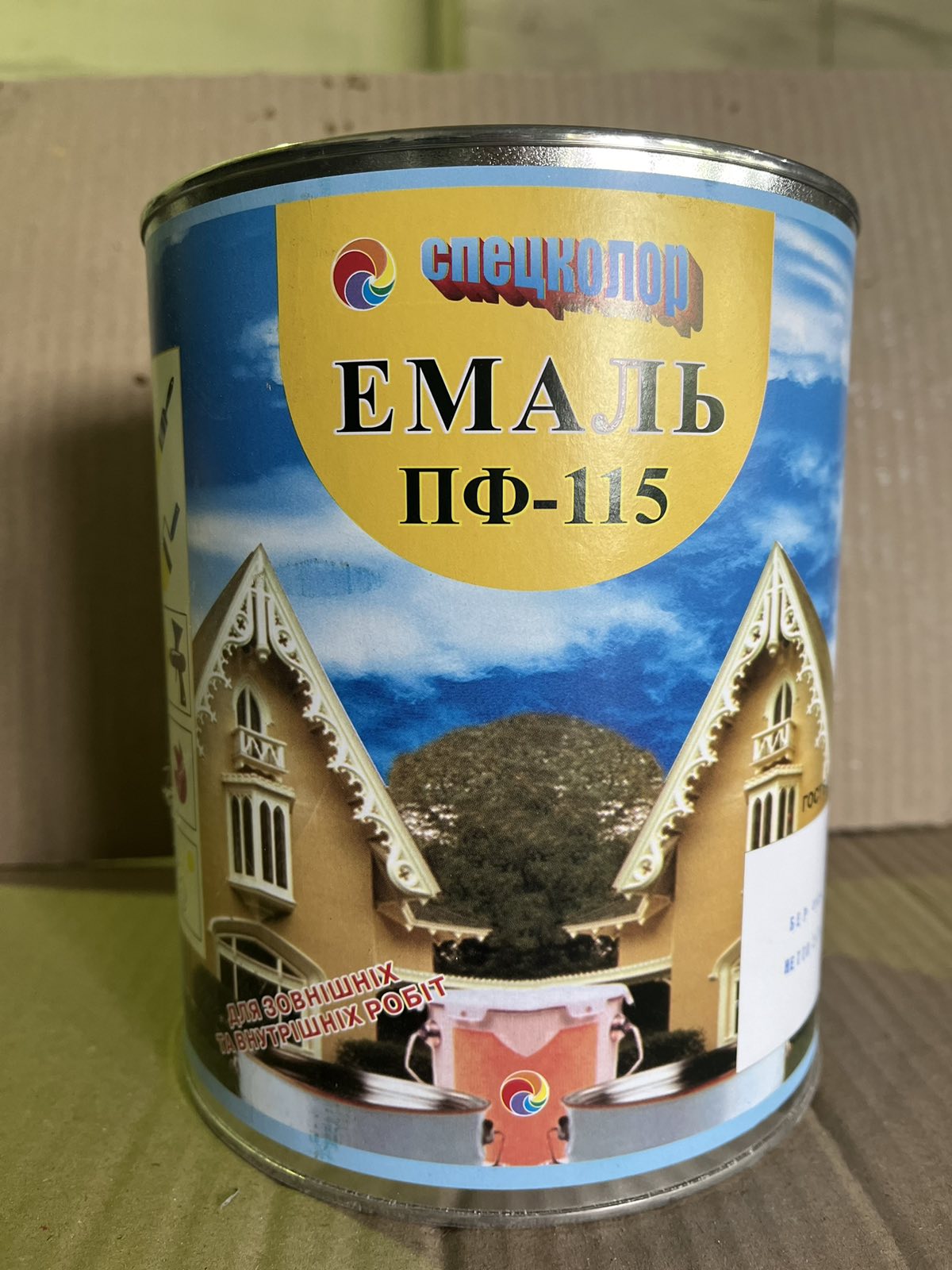 Емаль алкідна СПЕЦКОЛОР ПФ-115, глянець бежева, 2,8 кг